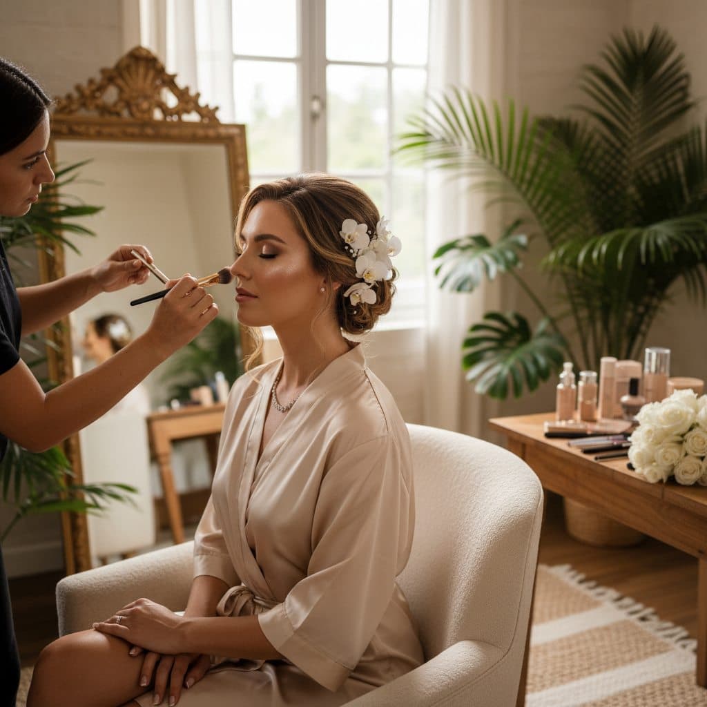 Fiji bridal hair and makeup