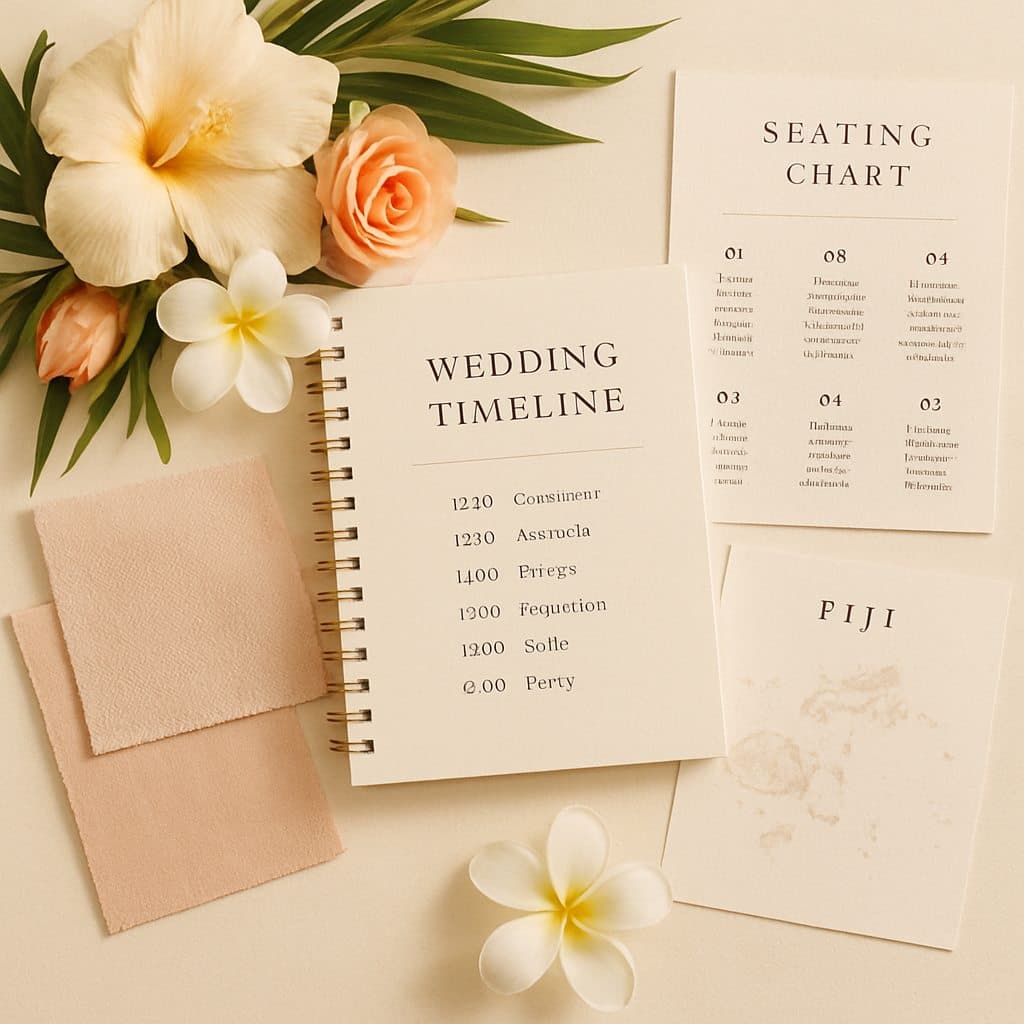 Fiji wedding planning scene